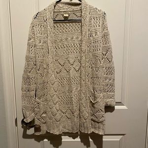 Lucky Brand knit cardigan, size medium